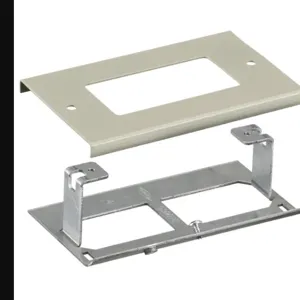 HUBBELL WIRING DEVICE-KELLEMS HBL3048RIV Raceway Rectangular Recptacle Cover | AB3GAC 1RYN8