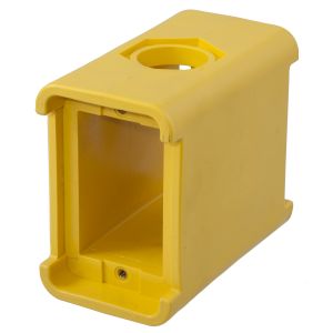 HUBBELL WIRING DEVICE-KELLEMS HBL3080 Tragbare Steckdosenbox, leer, gelb | AH8ZYW 39EA11
