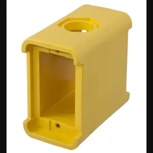 HUBBELL WIRING DEVICE-KELLEMS HBL3080 Portable Outlet Box, Blank, Yellow | AH8ZYW 39EA11