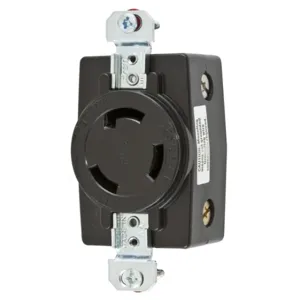 HUBBELL WIRING DEVICE-KELLEMS HBL3330G Flush Receptacle, 30A, 250VAC, 2-Pole, 3-Wire Grounding | BC9KMG