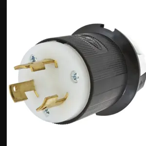 HUBBELL WIRING DEVICE-KELLEMS HBL3331GC Male Plug, 30A, 250VAC, 3-Pole, 3-Wire Non-Grounding | AC3ZFP 2XTF2