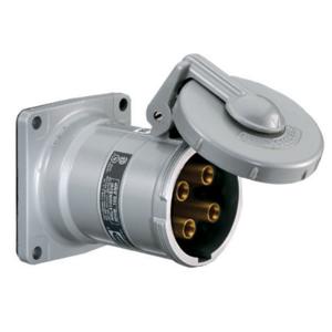 HUBBELL WIRING DEVICE-KELLEMS HBL360RS2WR Pin And Sleeve Receptacle, Female, 60 A, 600 VAC, 2 Pole | BD2RJQ