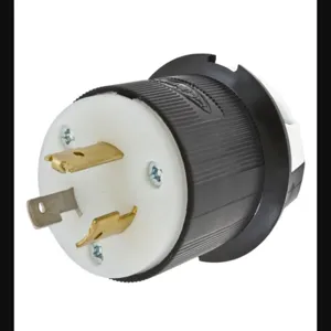 HUBBELL WIRING DEVICE-KELLEMS HBL3721 Male Plug, 20A, 347VAC, 2-Pole, 3-Wire Grounding | BD2ZFR