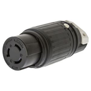 HUBBELL WIRING DEVICE-KELLEMS HBL3762C Female Connector, 50A, 250VDC/600VAC, 2-Pole, 3-Wire Grounding | AC8PYZ 3D123