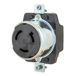 HUBBELL WIRING DEVICE-KELLEMS HBL3771 Receptacle, 50A, 250VDC/600VAC, 2-Pole, 3-Wire Grounding | AC8PZE 3D128