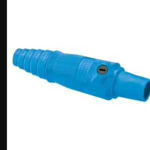 HUBBELL WIRING DEVICE-KELLEMS HBL400FBL Female Plug, Single Conductor, 400 A, Blue | AC3WZP 2XB36