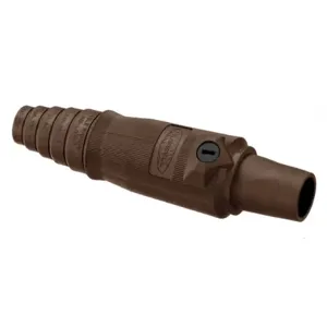 HUBBELL HBL400FBN Single Pole Connector Female Brown | AF7BDJ 20TR58