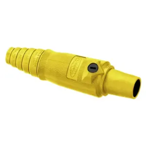 HUBBELL HBL400FY Single Pole Connector Female Yellow | AF7BDH 20TR57