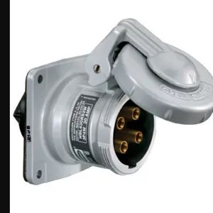 HUBBELL WIRING DEVICE-KELLEMS HBL430RS1WR Pin And Sleeve Receptacle, Female, 30 A, 600 VAC, 3 Pole | BD3FRH