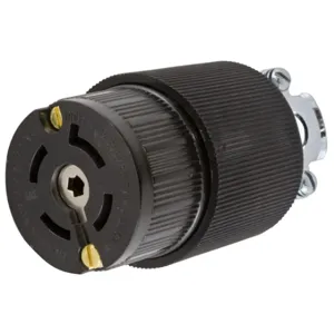 HUBBELL WIRING DEVICE-KELLEMS HBL45335 Female Connector, 30A, 2500VDC/600VAC, 50-400 Hz 4-Pole, 5-Wire Grounding | BD3LUW