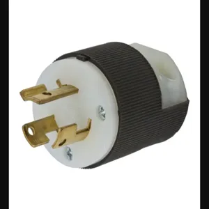 HUBBELL WIRING DEVICE-KELLEMS HBL4570C Male Plug, 15A, 250V, 2-Pole, 3-Wire Grounding | AE7ZGN 6C578