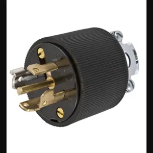 HUBBELL WIRING DEVICE-KELLEMS HBL45915 Male Plug, 20A, 3-Phase, Wye 120/208VAC Only-400Hz, 4-Pole, 5-Wire Grounding | AC8QMD 3D788