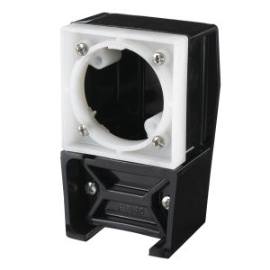 HUBBELL WIRING DEVICE-KELLEMS HBL45WAA Plug And Connector Angle Adapter, Black And White | CE6TCG