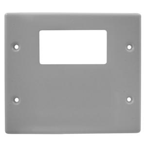 HUBBELL WIRING DEVICE-KELLEMS HBL4747RXGY Raceway Plate Two Gang Gray | AB3GBB 1RYT4