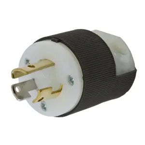 HUBBELL WIRING DEVICE-KELLEMS HBL4770C Male Plug, 15A, 277VAC, 2-Pole, 3-Wire Grounding | AB4CXA 1X985