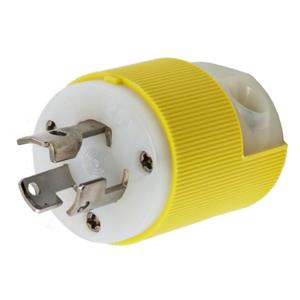 HUBBELL WIRING DEVICE-KELLEMS HBL47CM20C Male Plug, 15A, 125V, 2-Pole, 3-Wire Grounding | AF7LFG 21VL05