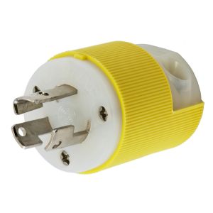 HUBBELL WIRING DEVICE-KELLEMS HBL47CM70C Male Plug, 15A, 277VAC, 2-Pole, 3-Wire Grounding | AC8QML 3D824