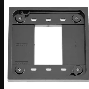 HUBBELL WIRING DEVICE-KELLEMS HBL4APGY Adapter Plate 4-Plex, For 1 And 2 Gang Device Box, Gray, 1 Pk | CE6QWE