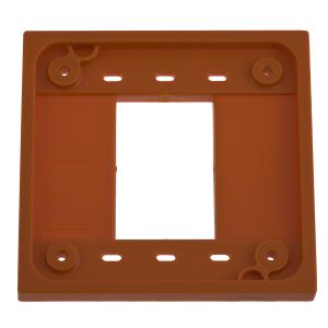 HUBBELL WIRING DEVICE-KELLEMS HBL4APO Adapter Plate 4-Plex, For 1 And 2 Gang Device Box, Orange, 1 Pk | AE7ZGY 6C588