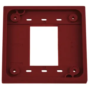 HUBBELL WIRING DEVICE-KELLEMS HBL4APR Adapter Plate 4-Plex, For 1 And 2 Gang Device Box, Red, 1 Pk | AC8QMN 3D832