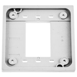 HUBBELL WIRING DEVICE-KELLEMS HBL4APW Adapter Plate 4-Plex, For 1 And 2 Gang Device Box, White, 1 Pk | AC8QAW 3D172