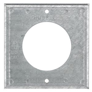 HUBBELL WIRING DEVICE-KELLEMS HBL50SC Steckdosenbox-Abdeckung, verzinkt | AB9NEW 2EAV1