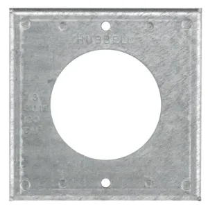 HUBBELL WIRING DEVICE-KELLEMS HBL50SC Receptacle Box Cover, Galvanized | AB9NEW 2EAV1