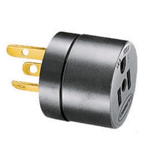 HUBBELL WIRING DEVICE-KELLEMS HBL5289 Plug In Adapter, 15 A, 125 V | BC9TLQ