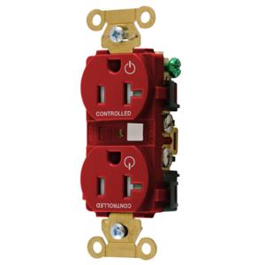 HUBBELL WIRING DEVICE-KELLEMS HBL5362C2RTR Gerade Buchse, 20A 125V, 2P - 3W, Rot | CE6QXR