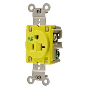 HUBBELL WIRING DEVICE-KELLEMS HBL53CM61 Receptacle 5-20r Nema | AC8QNF 3D904