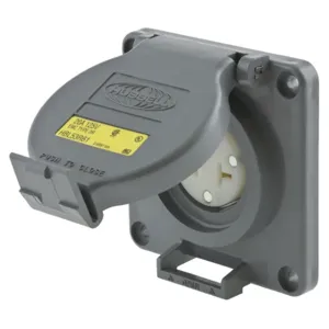 HUBBELL WIRING DEVICE-KELLEMS HBL53R61 Flush Receptacle, 50 A, 125 - 250 V, 3 Pole | CE6UHJ