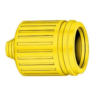 HUBBELL WIRING DEVICE-KELLEMS HBL60CM17 Weatherproof Boot, 15A And 20A Straight Blade, Yellow, 1 Pk | AC8QNX 3D944