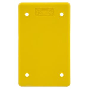 HUBBELL WIRING DEVICE-KELLEMS HBL60CM88 Blank Plate, 1-Gang, Fs/Fd Style, Yellow | BC9DBY