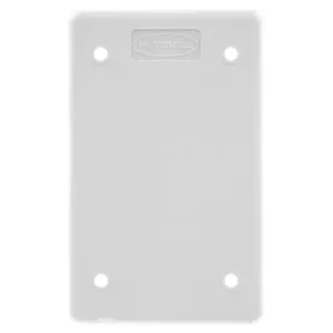 HUBBELL WIRING DEVICE-KELLEMS HBL60CM88W Blank Plate, 1-Gang, White | BD3RLY