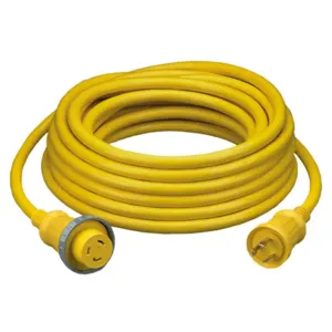 HUBBELL WIRING DEVICE-KELLEMS HBL61CM08 Marine Cord Set 50ft 10/3 30a Stow | AC8QPF 3D961