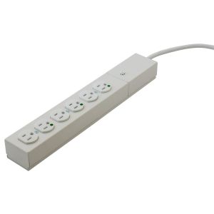 HUBBELL WIRING DEVICE-KELLEMS HBL6HG15 Power Outlet Strip, 15A, 125V, 15 Feet Cord Length | BD4EEC
