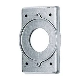 HUBBELL WIRING DEVICE-KELLEMS HBL7320 Wallplate, 1-Gang, 1.60 Inch Opening, Standard Size, Cast Aluminium | BD3JVX