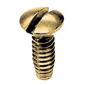 HUBBELL WIRING DEVICE-KELLEMS HBL7341 Wallplate Screw, Brass | BC9NVJ