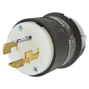 HUBBELL WIRING DEVICE-KELLEMS HBL7411C Male Plug, 20A, 3-Phase, 120/208VAC, 4-Pole, 4-Wire Non-Grounding | AE7ZHX 6C613