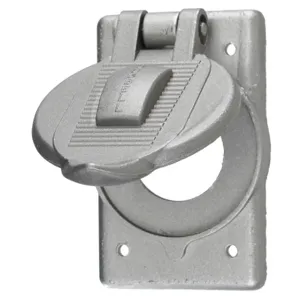 HUBBELL WIRING DEVICE-KELLEMS HBL7420 Weatherproof Cover, Cast Aluminium, For Fs/Fd Box Mounting | AC8QDK 3D249