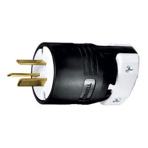 HUBBELL WIRING DEVICE-KELLEMS HBL7513C Stecker mit gerader Klinge, 50 A 125/250 V, 10–50 P, schwarz, 1 Stück | AE7LFV 5Z844