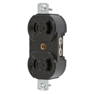 HUBBELL WIRING DEVICE-KELLEMS HBL7540 Duplex-Unterputzsteckdose, 15 A, 125 V, 2-polig, 2-Draht, nicht geerdet | BC7XGH