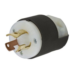 HUBBELL WIRING DEVICE-KELLEMS HBL7567C Plug, 10A, 250V/15A, 125V, 3 Pole, 3 Wire Non-Grounding | AC8QEA 3D265