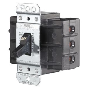 HUBBELL WIRING DEVICE-KELLEMS HBL7863D Manual Motor Switch, 60 A, 600 V, 3 Pole | AB2LVK 1MTE6