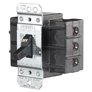 HUBBELL WIRING DEVICE-KELLEMS HBL7863D Manual Motor Switch, 60 A, 600 V, 3 Pole | AB2LVK 1MTE6