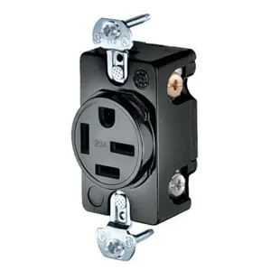 HUBBELL WIRING DEVICE-KELLEMS HBL8420 Receptacle 20a 250vac 15-20r 3p 4w 3ph | AE3CER 5C793