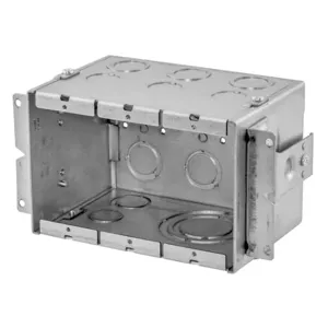 HUBBELL WIRING DEVICE-KELLEMS HBL986 Gangable Wall Box, 3- Gang, 4 Inch Depth, 2 Inch | BD3XWZ