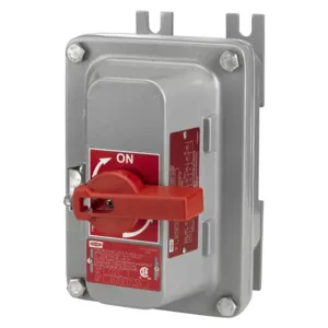 HUBBELL WIRING DEVICE-KELLEMS HBLB7NFD13AA Enclosed Disconnect Switch, 3 Pole, 600 VAC, 30 A | CE6TTK