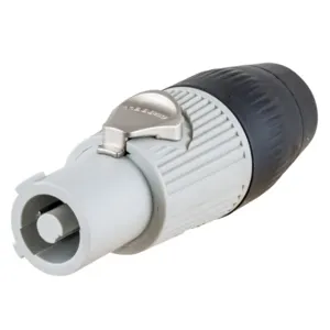 HUBBELL WIRING DEVICE-KELLEMS HBLCPOGY Inline Connector, 25 Amp, Power Out, Gray | BD4CZN