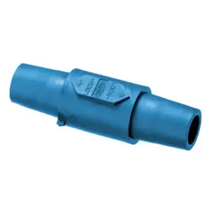 HUBBELL HBLDFBL Single Pole Connector Double Female Blue | AF7BFT 20TT25